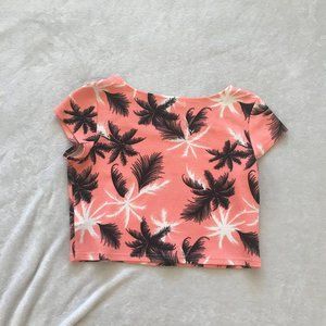 Salmon Pink Crop Top